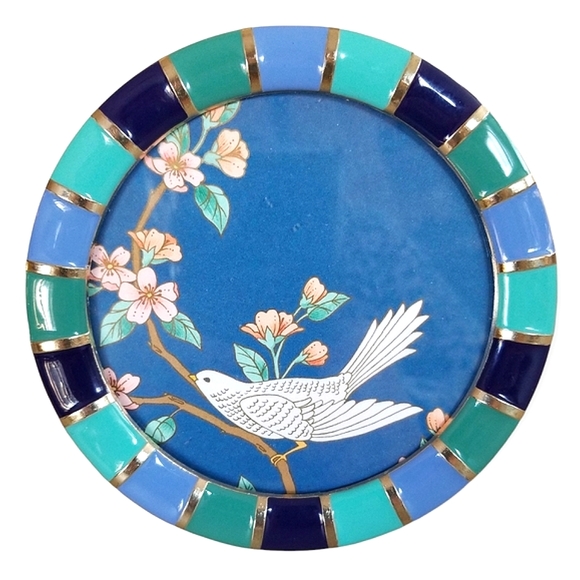 Sheffield Home Other - Sheffield Home Blue and Green Enamel Easel Back 3.5" Photo Picture Frame